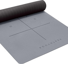 Heathyoga Yoga Mat Non Slip TPE Pilates Exercise Mats for Home Workout Gym Fitne