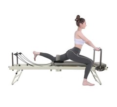 Foldable Pilates Reformer Machine, Multifunctional Yoga Fitness Equipment