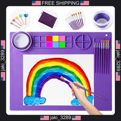 DIYDEC Silicone Art Mat 20×16 Inch – Large Silicone Painting Mat with