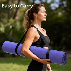 Large Yoga Mat, 72″x40″x0.4″Thick, Extra Wide Exercise Mat, Oversized Non Sli…