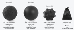 Silicone Massage Balls Set for Myofascial Release,Yoga Deep Tissue,Trigger