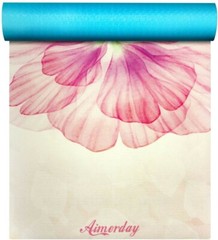 Aimerday Premium Print Yoga Mat for Women Non Slip Exercise Mat with Carrying S