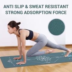Yoga Mat Foldable – Textured Non Slip Exercise Mat -Travel Lightweight Hot Yo…