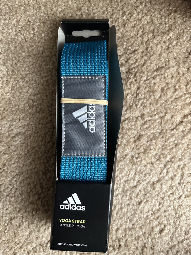 Women’s Adidas Yoga Strap 8 ft (2.5M) Aqua for Extended Poses, NEW