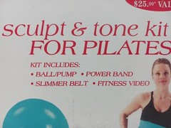 Bally Total Fitness Starter Kit for Pilates – New, Power Band, Slimmer Belt, Bal
