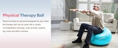 Exercise Ball, Extra Thick Yoga Ball for Workout Pregnancy Stability, 4 Sizes