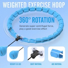 JKSHMYT Weighted Fitness Hula Hoop 24 Detachable Links