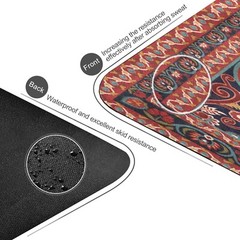 Kigai Yoga Mat Red Persian Design Fitness Mat Eco-Friendly Non Slip Portable …