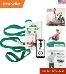 Stretch Out Strap with Exercise Booklet – Flexibility & Mobility Tool