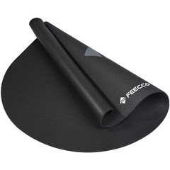 FEECCO Jump Rope Mat, Large Size Non-Slip Pad for 54″x36″, Black
