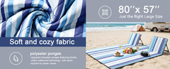 2 in 1 Backrest Chair Picnic Blanket,Light Weight Camping Outdoor Foldable Lazy