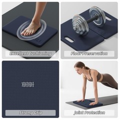 ILILI Yoga Knee Pad Foldable, TPE Soft Pad 24*17*0.5inch (Folding Size 17*12*…