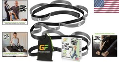 Yoga and Therapy Stretch Strap with 12 Loops – Designed for Maximum Comfort