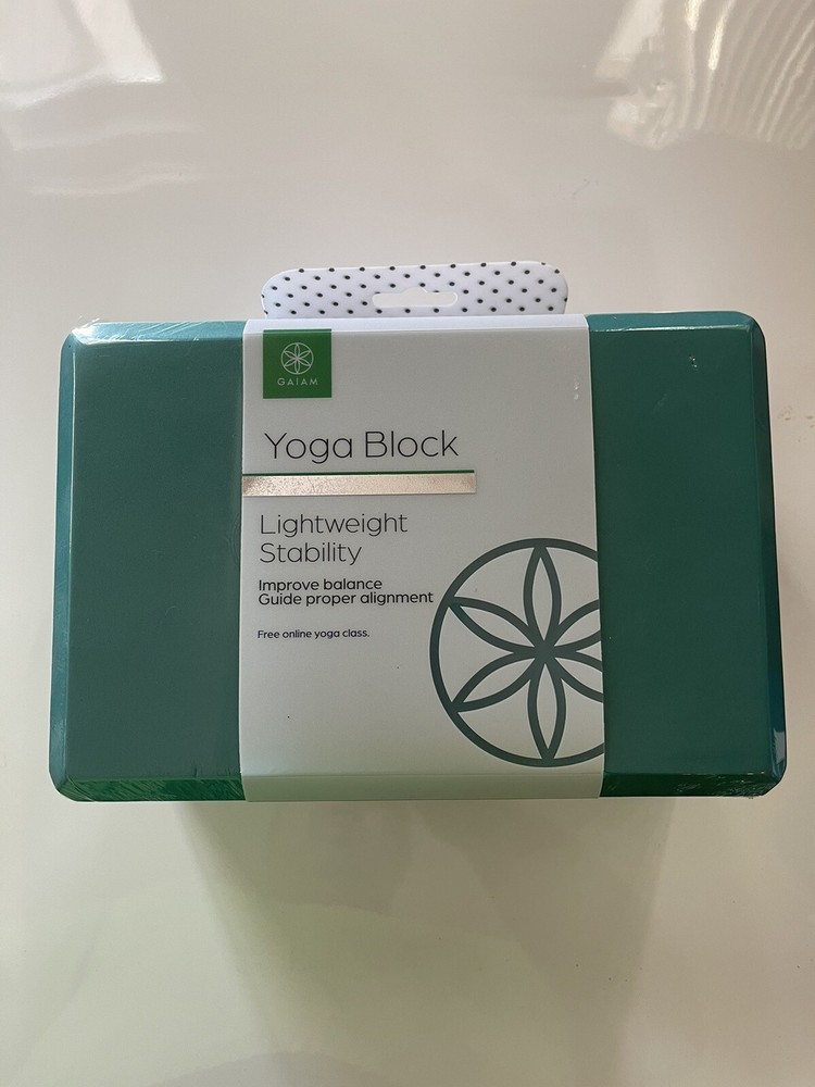 Gaiam Foam Yoga Block Green Brand New Size 9″W x 6″H x 4″D