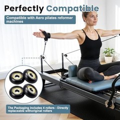 Replacement Roller Wheels for Aero Pilates Reformer – 32mm POM Wheels, Smooth