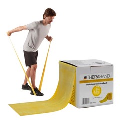 THERABAND Resistance Band, Yellow, Light, 50-Yard Roll, Elastic Band for Stre…