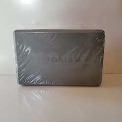 Gaiam Foam Yoga Block – Supportive Foam Soft Non-Slip Surface New W/O Tags Gray