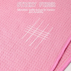 2 Pack Hot Yoga Towel, Non-Slip Yoga Mat Towel with Grip Dots Stickyfiber Sweat