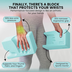 Wristbuddy® Yoga Blocks 2-Pack (Left + Right) — Ergonomic, Hand-Shaped EVA Block