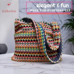 Large Boho Beach Tote Bag Handwoven Turkish Cotton Multicolor Summer Shoulder