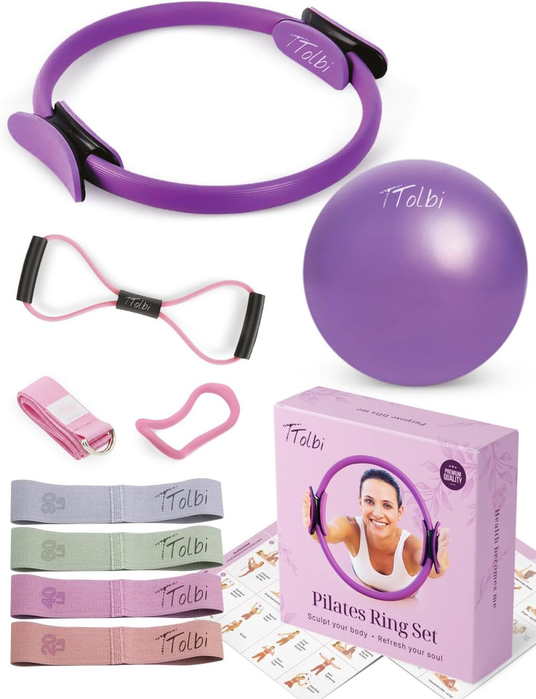 Pilates Equipment – 10-In-1 Pilates Ring and Ball Set | Home Pilates Essentials