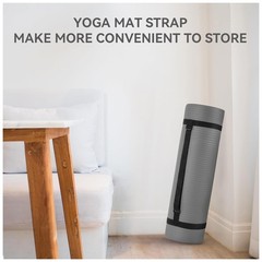 Fitvids 1/2-Inch Thick High Density Exercise Yoga Mat, Carrying Strap (Used)