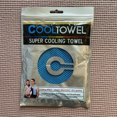 New/Opened Super COOLTOWEL Light Blue Yoga Towel 31”L x 11’W Best Seller