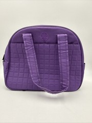 Gaiam Yoga Bag Purple with Black Interior Water Bottle Holder 15x12x6in