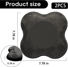 2 Pack Yoga Knee Pads Mat Set – Extra Thick Foam Kneeling Pad Cushion for Knees,