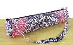 Indian Multi Ombre Yoga Mat Carrier Bag Mandala Large Shoulder Strap