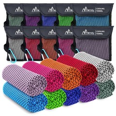 MENOLY 10 Pack Cooling Towels, 40″x12″ Cooling Towels for Neck and Face with …