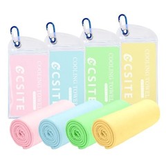 4 Pack Cooling Towels 47×12 Inch Ice Towel for Gym Yoga Running Sports Outdoor