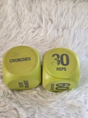 Lime Green Workout Cubes HIIT Interval Workouts Exercises