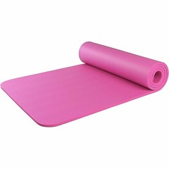 Extra Thick 10mm Exercise Yoga Pilates Mat Gym Fitness NBR 72″x 24″ w/ Bag Strap