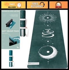 Non-Slip Eco-Friendly Yoga Mat 5mm with Strap – Lightweight 72″x24″ for Home Gym