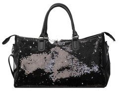 Premium Large Capacity Gym Travel Yoga Bag for Women Sequin Handbag with Wet …