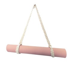 kiido Macrame Yoga Mat Carrying Strap [MAT NOT Included], 71INCHES, Ivory