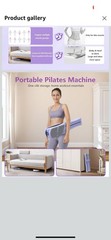Pilates Board for Home Workout – Upgraded 7 in 1 Portable Pilates Reformer Set