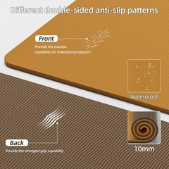 Yoga Mat Thick(10mm) Exercise Mat Non Slip Anti-tear,72″x35″ Extra Large Pila…