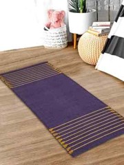 Yoga Mat Thick Non Slip Organic Cotton Exercise Workout Mat Pilates Rug 2×6 FT