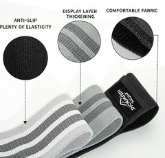 Yoga Mat Thick, 6 Fabric Resistance Bands, 2 Pack Yoga Blocks, Home Workout Equi