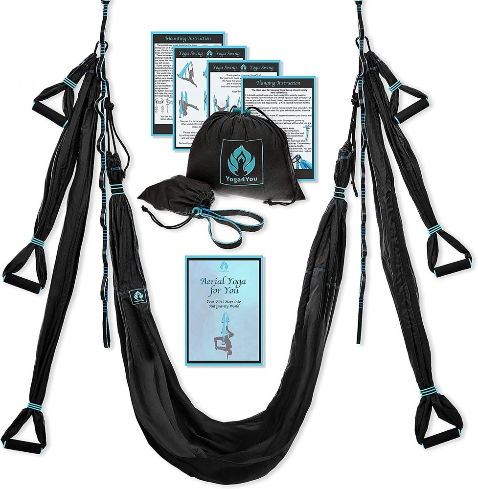 Aerial Yoga Swing Set – Yoga Hammock Aerial Swing – Aerial Sling Inversion Fl…