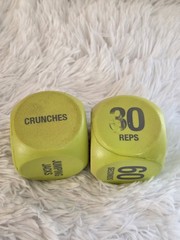 Lime Green Workout Cubes HIIT Interval Workouts Exercises
