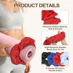 Yoga Mat Scrunchy, Yoga Mat Strap Band 1 Pcs & Cotton & Red