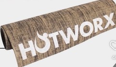 HOTWORX Non-Slip Rubber Yoga Mat, Brown/White, Yoga & Pilates, Under 60 in