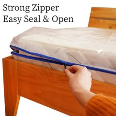 Full Mattress Storage Bag with Zipper, 3 Mil Thick Cover | Plastic Mattress P…