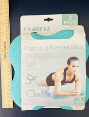 New Evrifit Yoga And Exercise Pads Knee/Elbow Opened Package-AA300