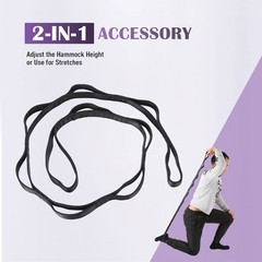 ZELUS Aerial Yoga Swing Sling Strong Yoga Hammock Kit Set Trapeze Inversion E…