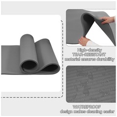 Fitvids 1/2-Inch Thick High Density Exercise Yoga Mat, Carrying Strap (Used)
