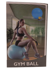 GRAY 55cm (22in) Exercise YOGA BALL & Pump Anti-Burst Stability Balance Gym Ball